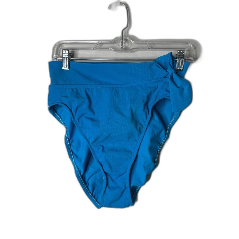 Athena Swimsuit Bottom Women Size 12 Blue Side Bow !